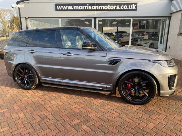 Land Rover Range Rover Sport SVR 5.0 V8 SC Auto Estate Petrol Corris Grey / Black Roof